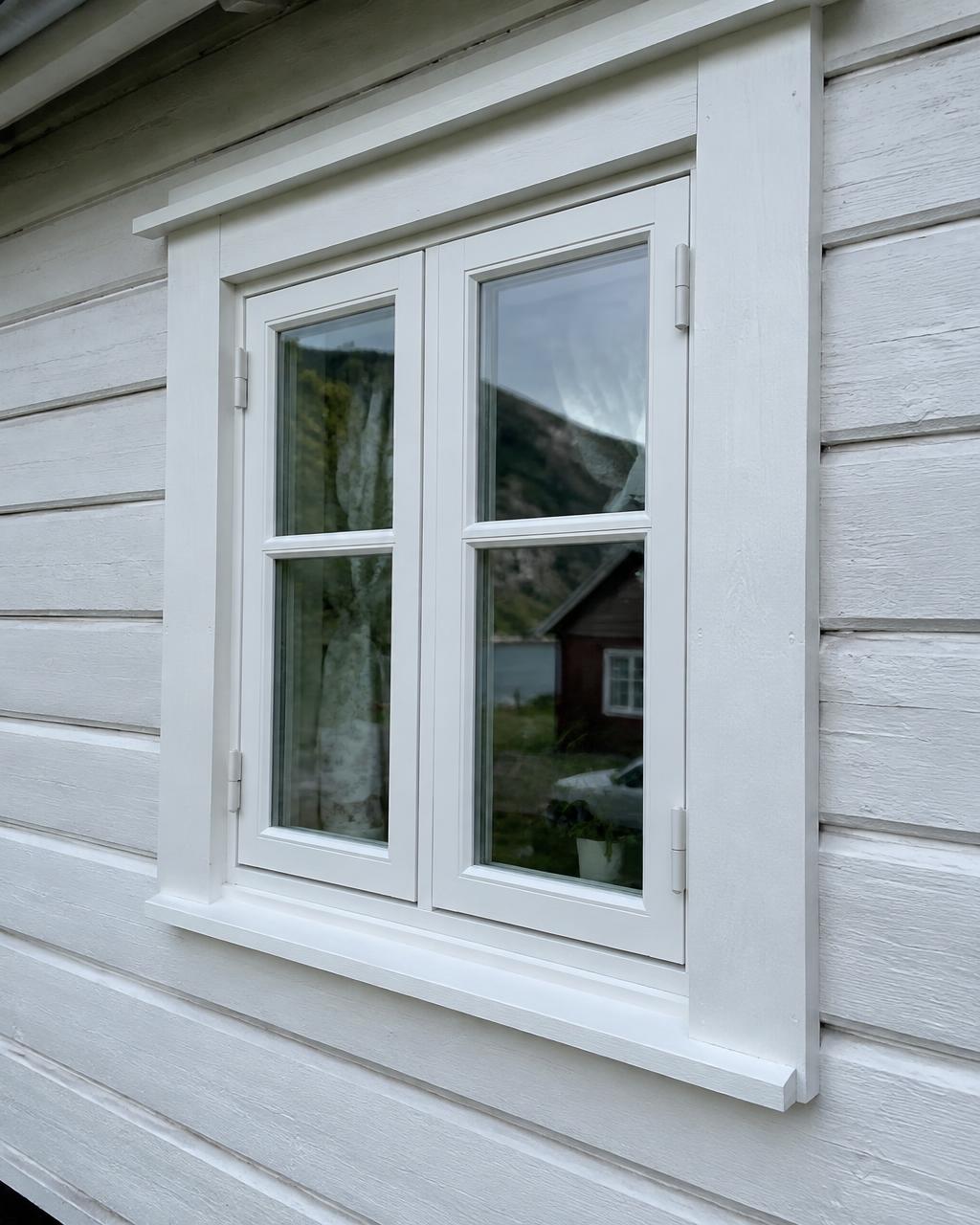 Vindusbytte i gammel vegg